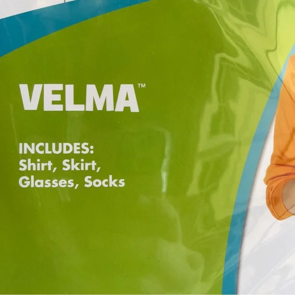 Spirit Velma Costume with Orange Top and Maroon Skirt - Picture 5 of 7